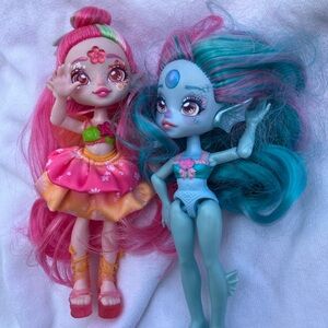 MAGIC MIXIES PIXLINGS MARENA THE MERMAID &Faye The Fairy Pink Strawberry